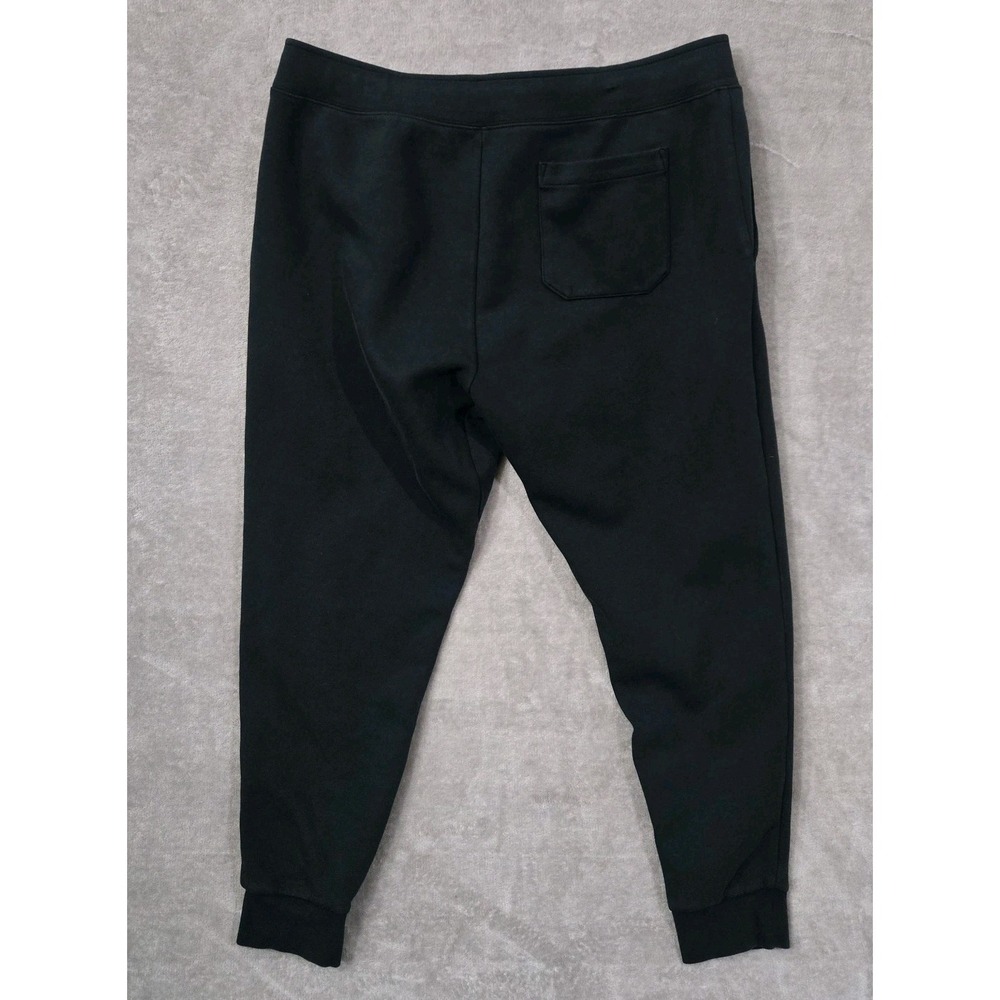 Polo Ralph Lauren Men Black Fleece Jogger Sweatpants XL Drawstring Logo Heritage - Picture 2 of 9